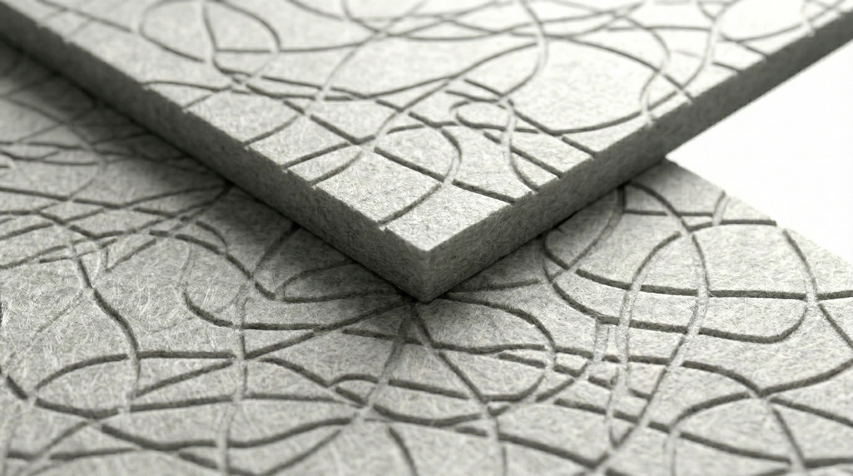 High-performance mycelium acoustic panel texture detail